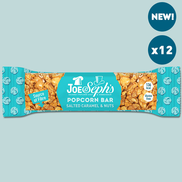 Salted Caramel & Nuts Popcorn Bar - Case of 12