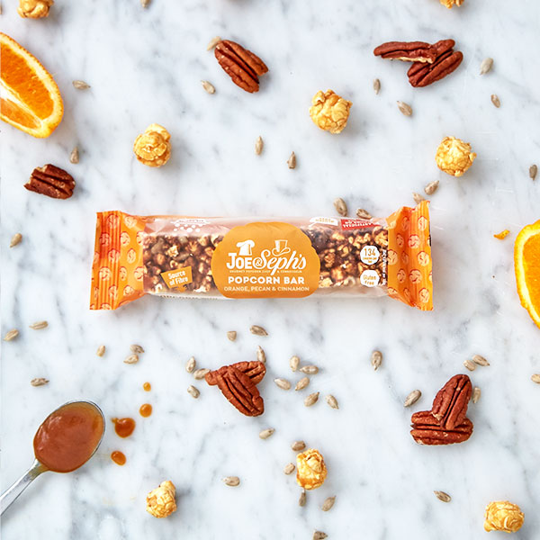 Orange, Pecan & Cinnamon Popcorn Bar - Case of 12